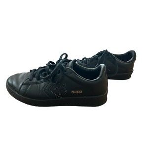 Converse Pro Leather Ox Low Mens Size 5.5 / Womens 7 Black Shoe 167602c
